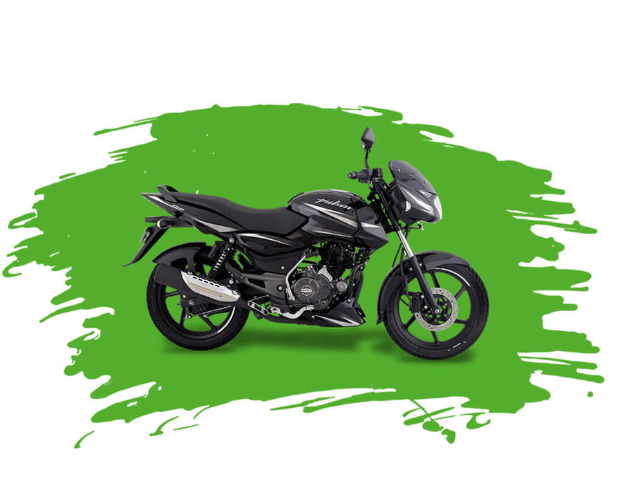 Pulsar 150 Green Splash Wallpaper