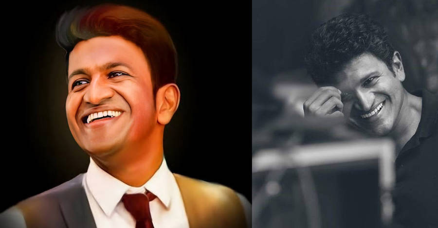 Puneeth Rajkumar Smiles Collage Wallpaper