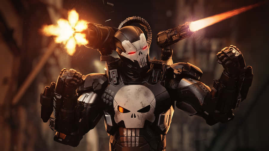 Punisher Gun Spark Desktop Wallpaper