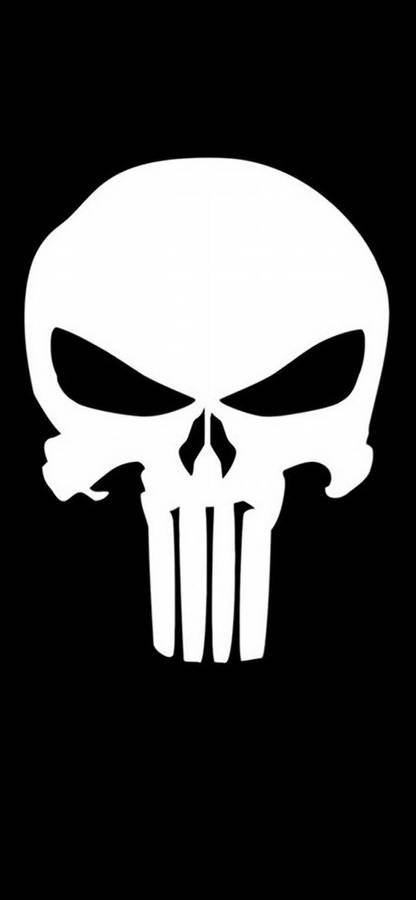 Punisher Logo Iphone Dark Wallpaper