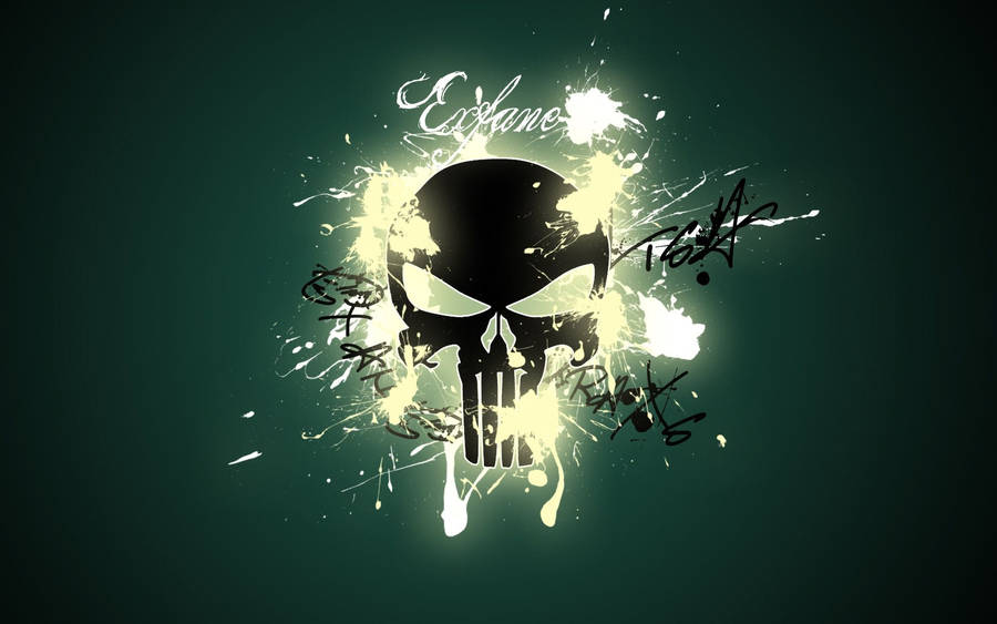 Punisher Skull Fireworks Wallpaper