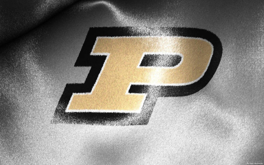 Purdue University Logo On Glossy Jersey Wallpaper