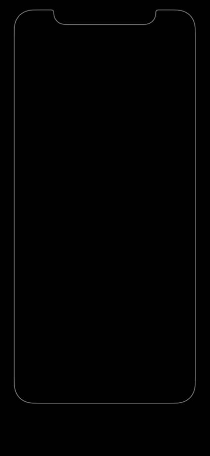 Pure Black With Phone Screen Outline Wallpaper