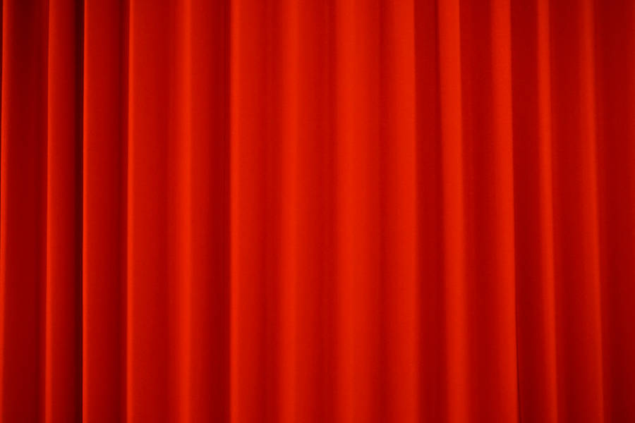 Pure Red Curtains Wallpaper