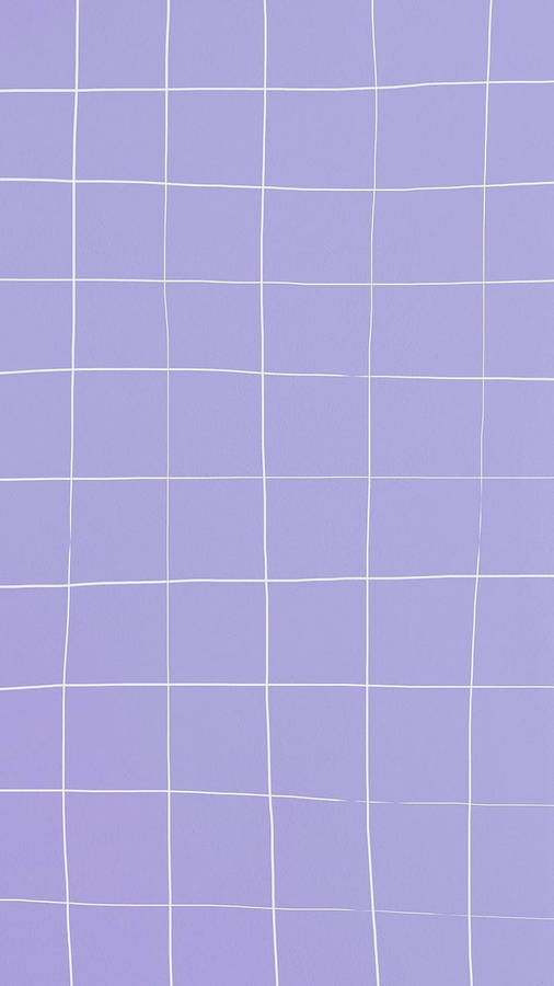 Purple Aesthetic Phone White Grid Wallpaper