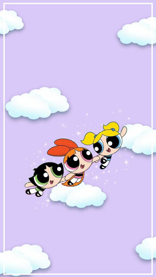 Purple Aesthetic Powerpuff Girls Wallpaper