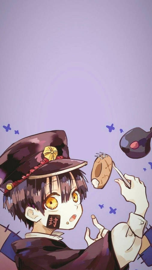 Purple Art Hanako-kun Wallpaper