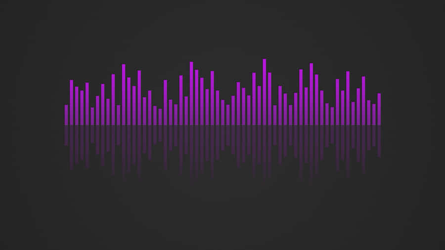 Purple Audio Spectrum Visualization Wallpaper