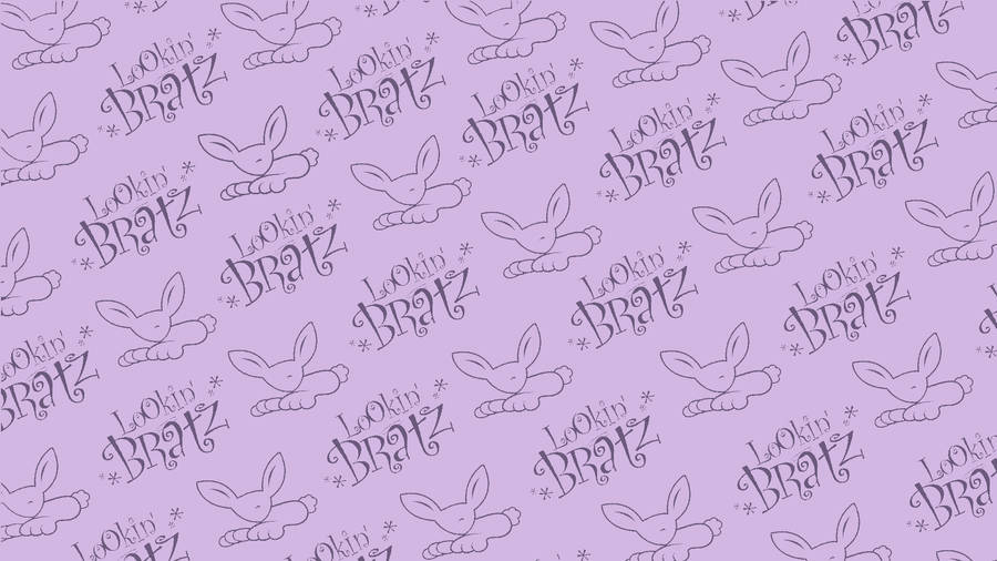 Purple Bratz Aesthetic Design Wallpaper