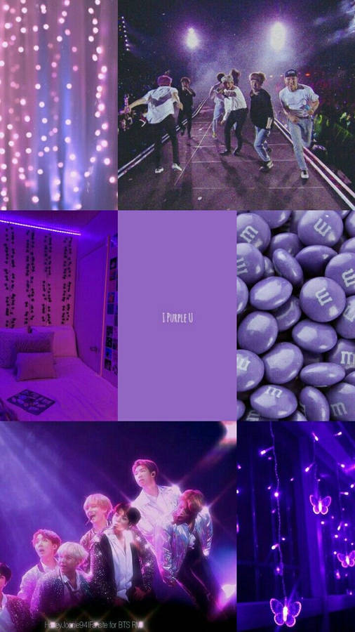 Purple Bts Aesthetic Concert Wallpaper