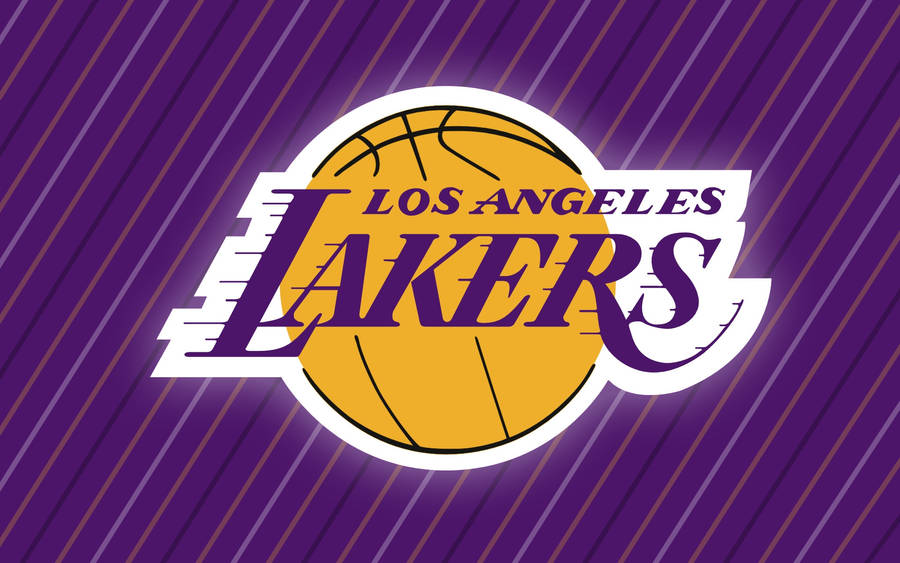 Purple Diagonal Striped Laker Hd Wallpaper