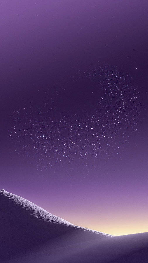 Purple Galaxy Constellation Of Stars Iphone Wallpaper