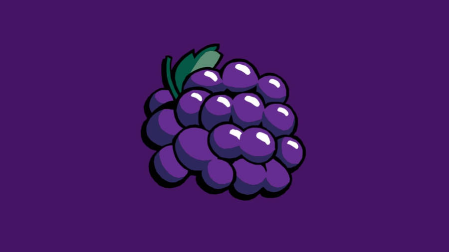 Purple Grapes Vector Art Wallpaper