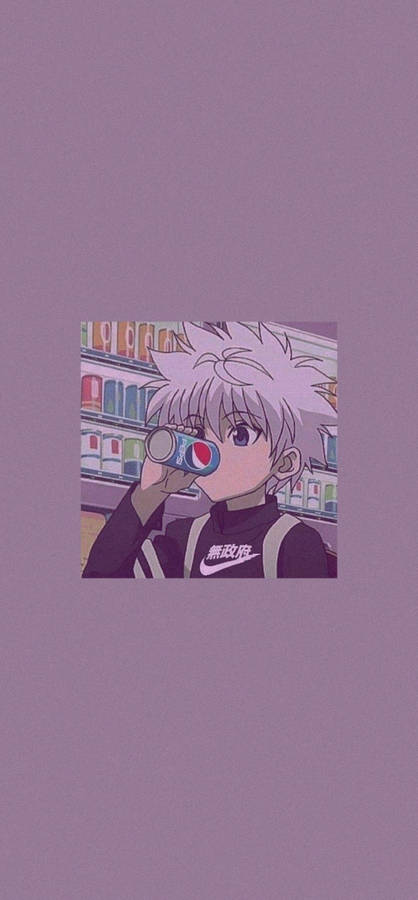 Purple Hunter Killua Aesthetic Wallpaper