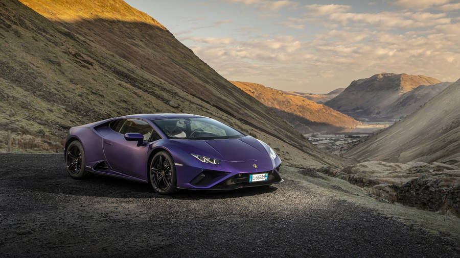 Purple Lamborghini Huracan 4k Laptop Car Wallpaper