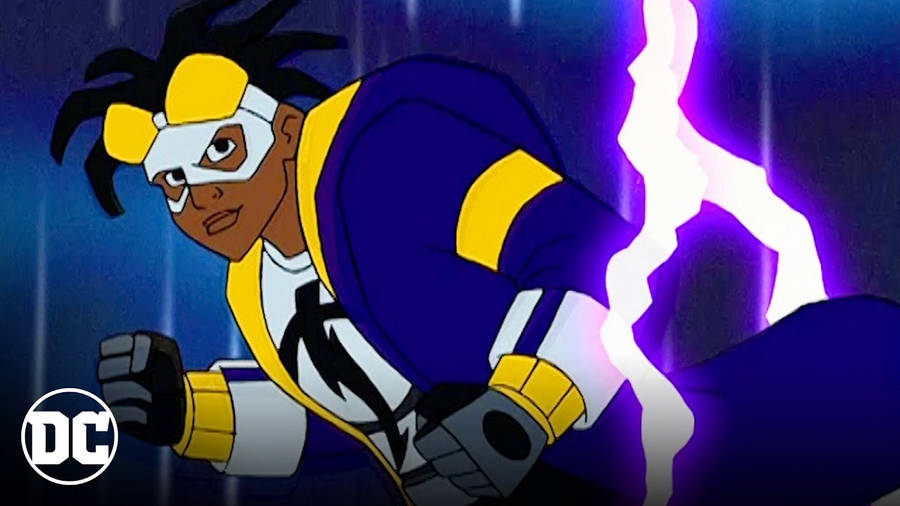 Purple Lightning Static Shock Cartoon Still Wallpaper