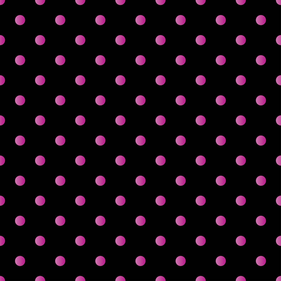 Purple Pink Polka Dot On Black Wallpaper