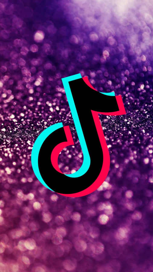 Purple-pink Tiktok Logo Wallpaper