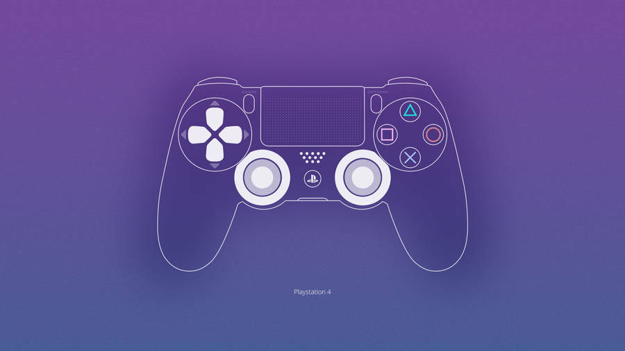 Purple Playstation Dualshock 4 Wallpaper