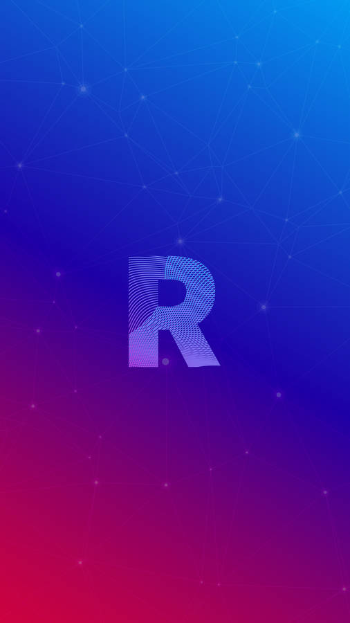 Purple Red R Alphabet Wallpaper