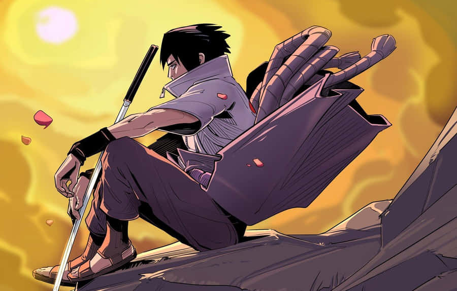 Purple Sasuke - A Powerhouse Ninja Wallpaper