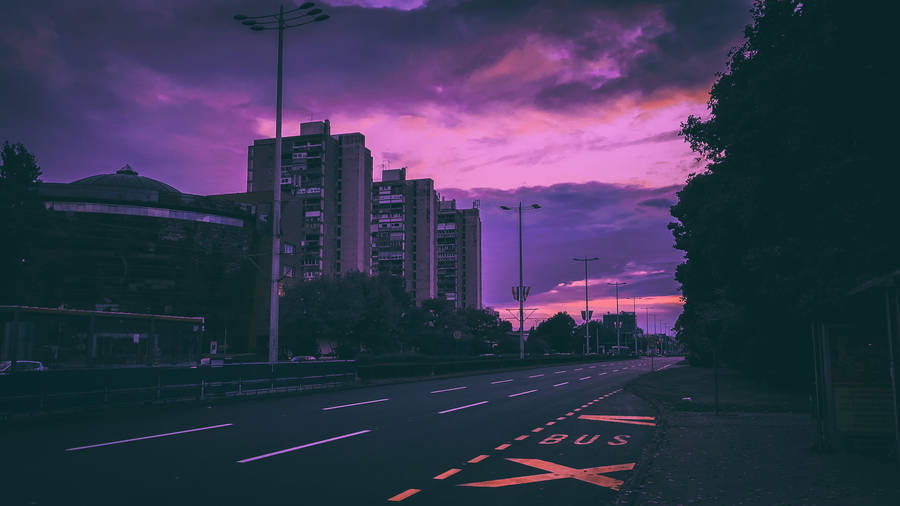 Purple Skies 4k Pc Wallpaper