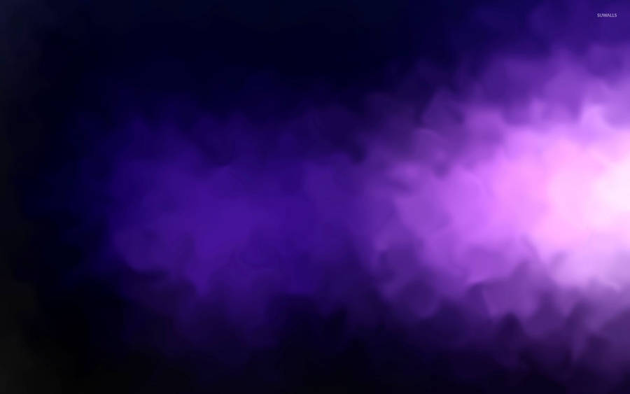 Purple Smoke Against A Black Background Wallpaper