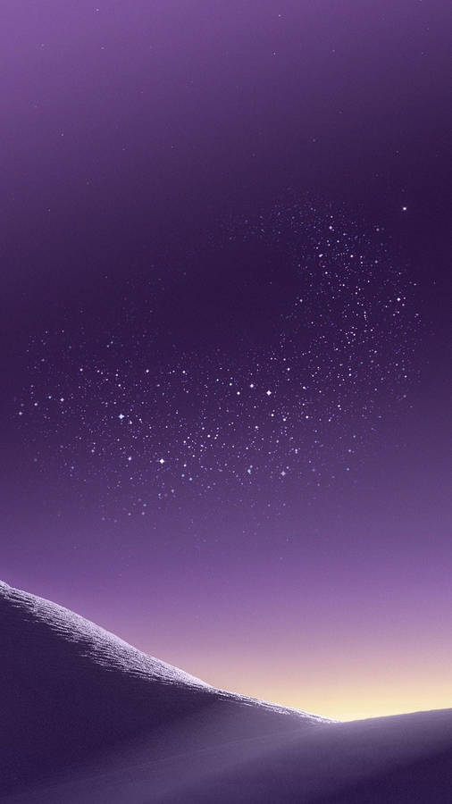 Purple Starry Sky Wallpaper