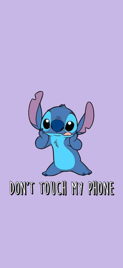 Purple Stitch Phone Wallpaper