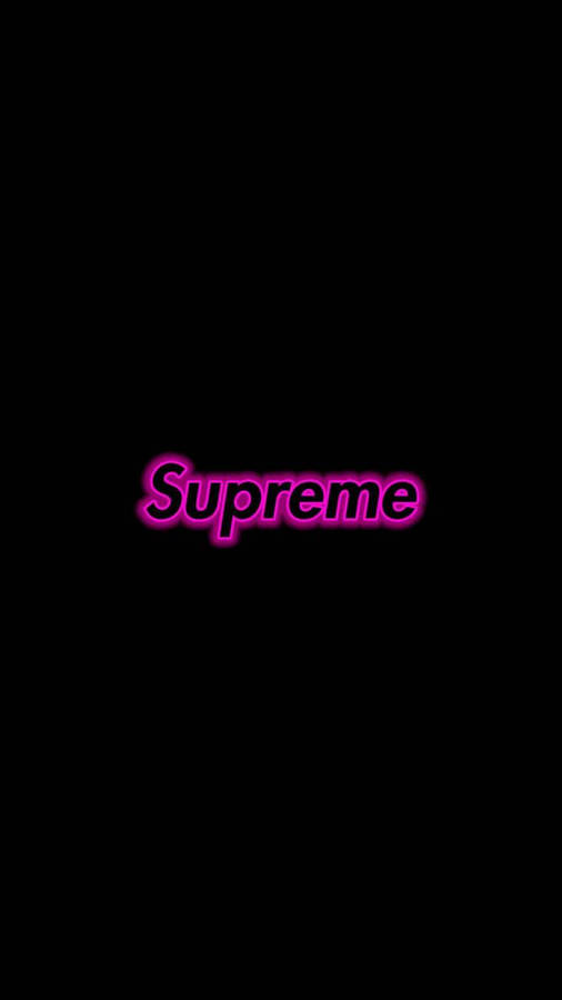 Purple Supreme Black Wallpaper