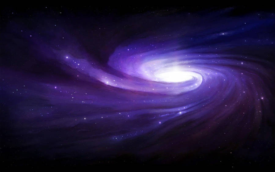 Purple Swirling Galaxy Wallpaper
