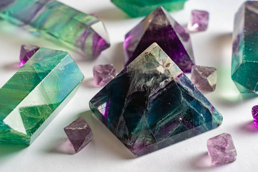 Pyramid Cut Amethyst Wallpaper