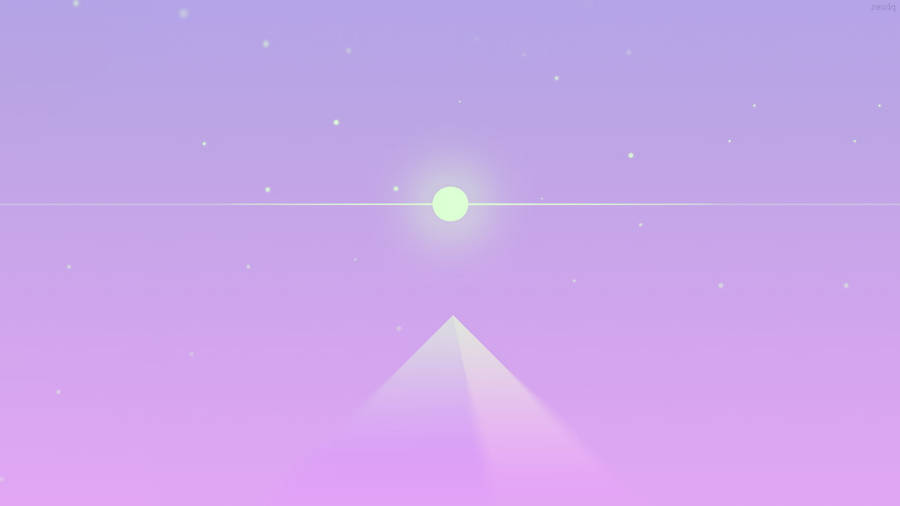 Pyramid Pastels Aesthetic Computer Wallpaper