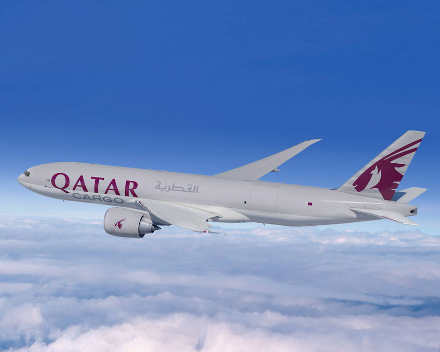 Qatar Airways Cargo In Flight Wallpaper