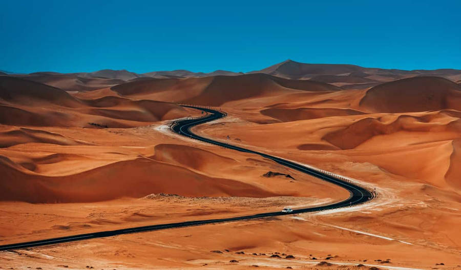 Qatar's Wadi During Afternoon Wallpaper