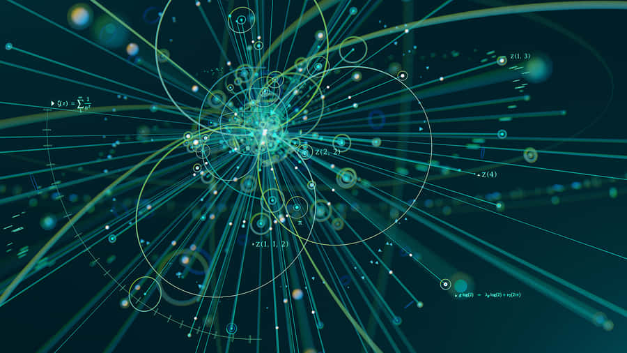 Quantum Particle Collision In High Energy Physics Wallpaper