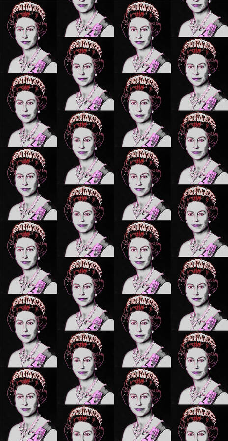 Queen Elizabeth Stamp Art Wallpaper