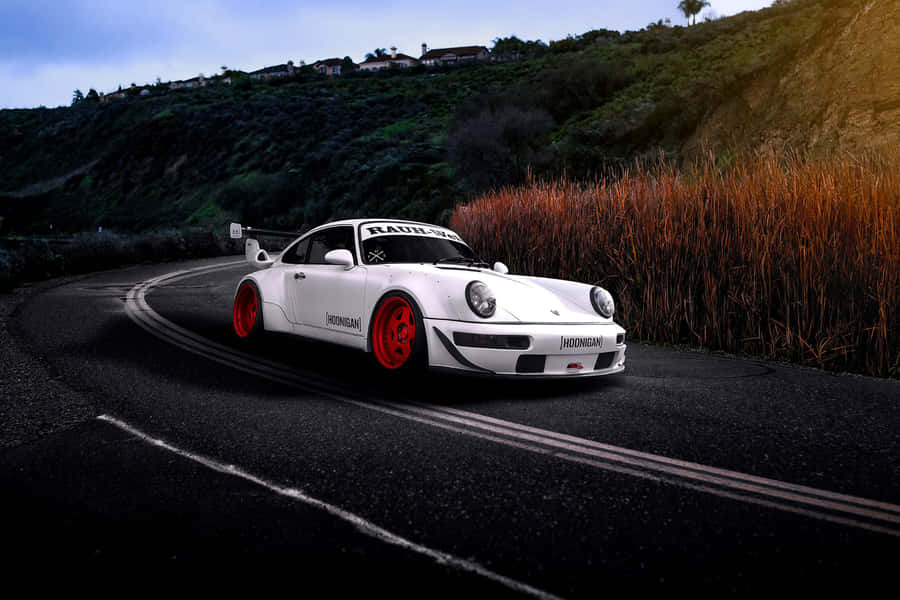 R W B Porscheon Mountain Road Wallpaper