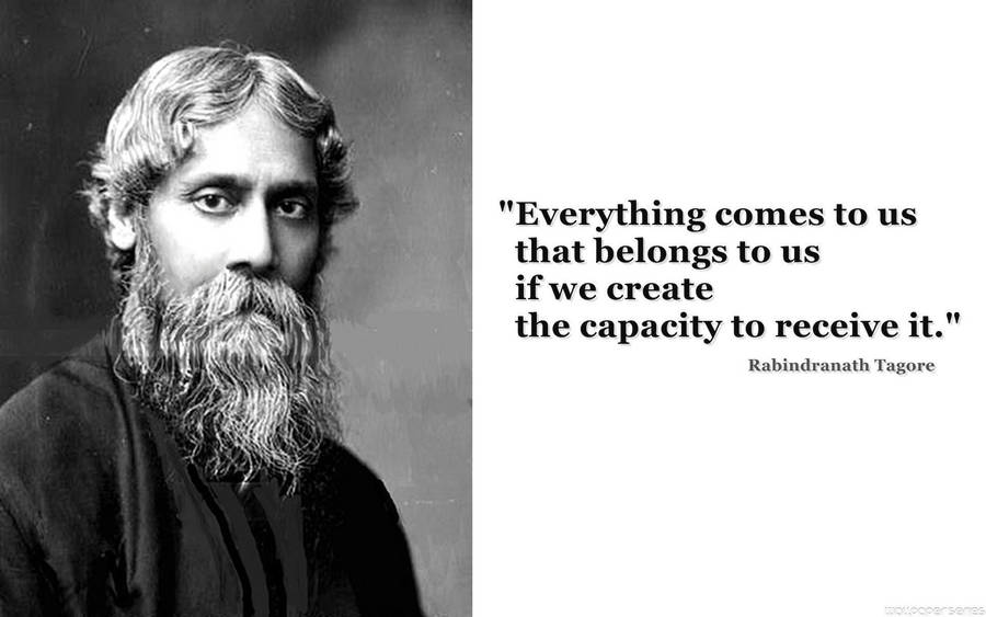 Rabindranath Tagore Quote Wallpaper