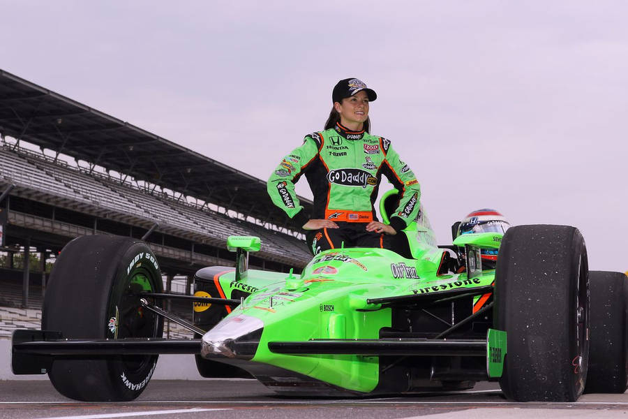 Race Car Driver, Danica Patrick, Competing In The Indianapolis 500 Wallpaper