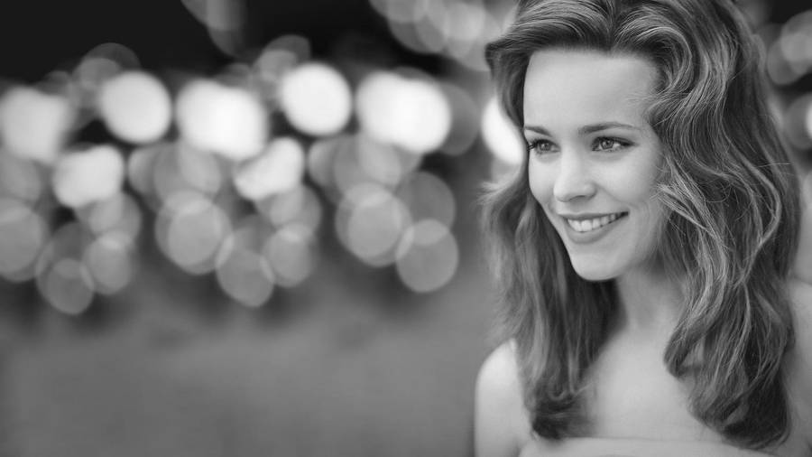 Rachel Mcadams Monochromatic Wallpaper