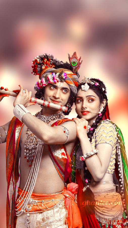 Radha Krishna Serial Affectionate Wallpaper