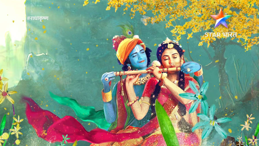 Radha Krishna Serial Serene Wallpaper