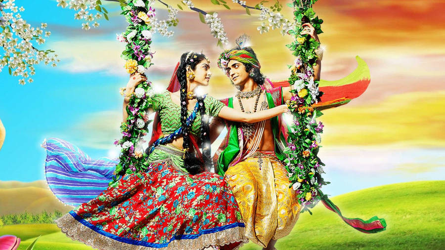 Radha Krishna Serial Swing Wallpaper