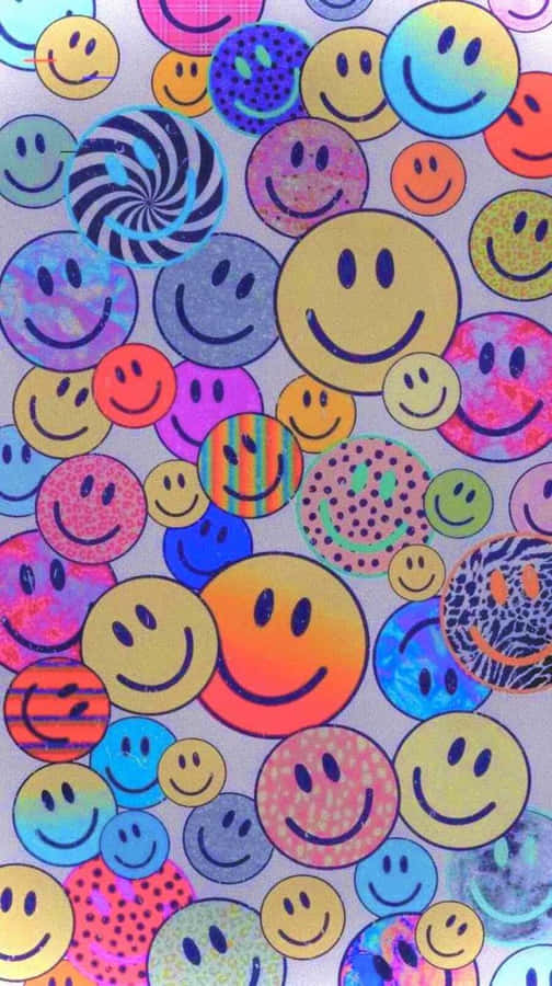 Radiant Aesthetic Smiley Face Wallpaper Wallpaper