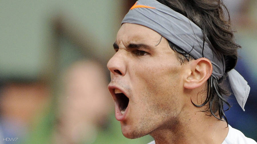 Rafael Nadal Fired-up Expression Wallpaper