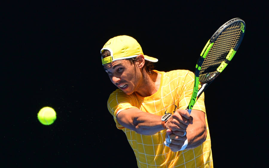 Rafael Nadal Tennis Match Photograph Wallpaper