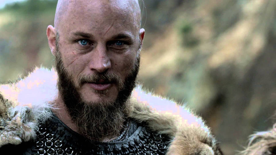 Ragnar Lothbrok 4k Vikings Close-up Wallpaper