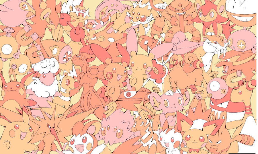 Raichu Pokemon Doodle Wallpaper