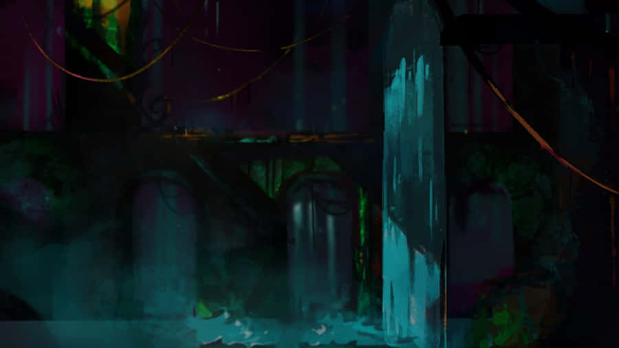 Rain World_ Mysterious Underground Wallpaper